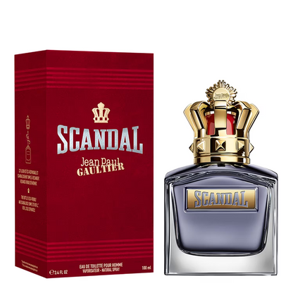 Scandal Pour Homme - Eau de Toilette Notes de Sauge, Fève Tonka et Vétiver